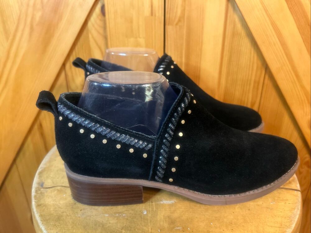 Latigo Booties Studded Ankle Boots Women's Size 8M Suede Black